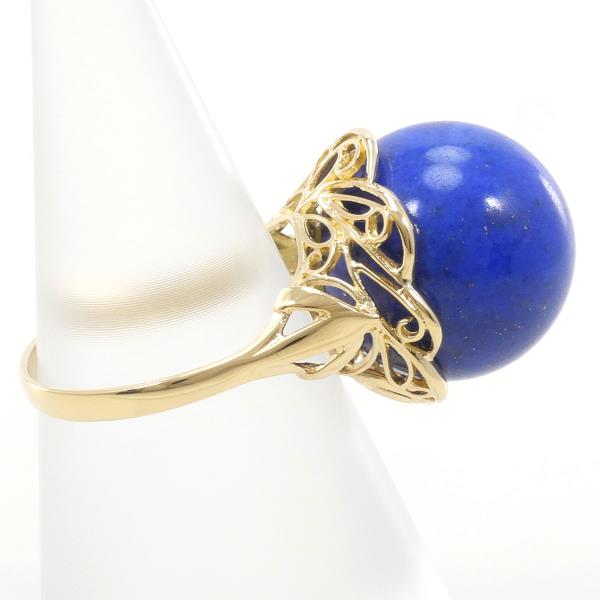 K18 Yellow Gold Lapis Lazuli Ring 11.5 in Excellent Condition