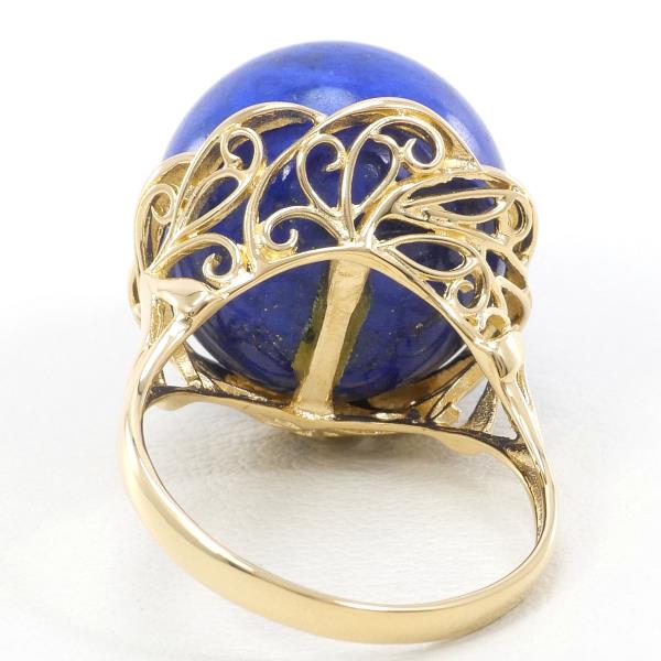 K18 Yellow Gold Lapis Lazuli Ring 11.5 in Excellent Condition