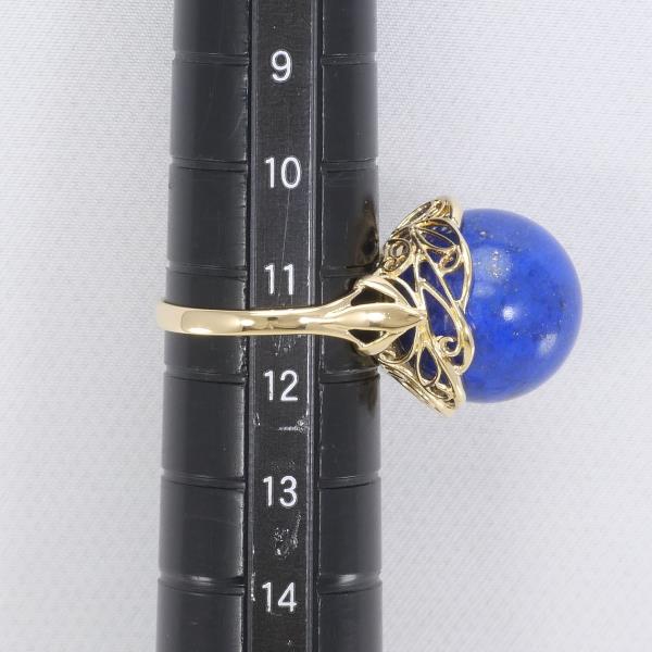 K18 Yellow Gold Lapis Lazuli Ring 11.5 in Excellent Condition