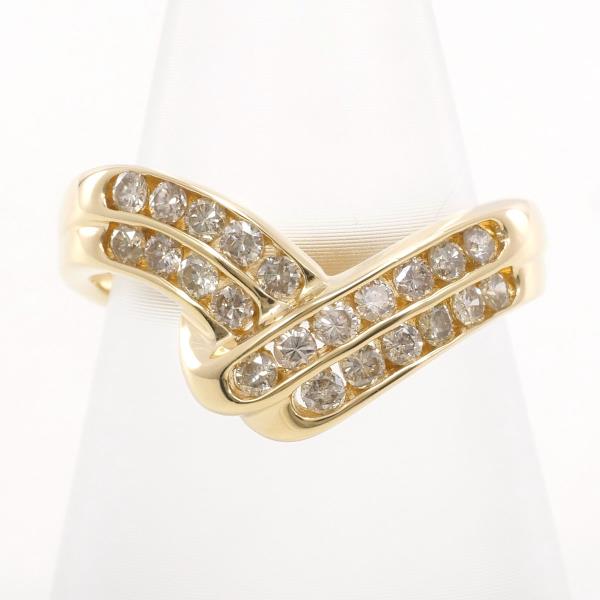 K18 Yellow Gold Diamond Ring 11.5