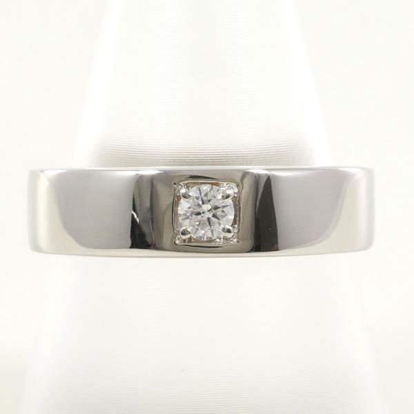 K14 White Gold Diamond Ring 16.5