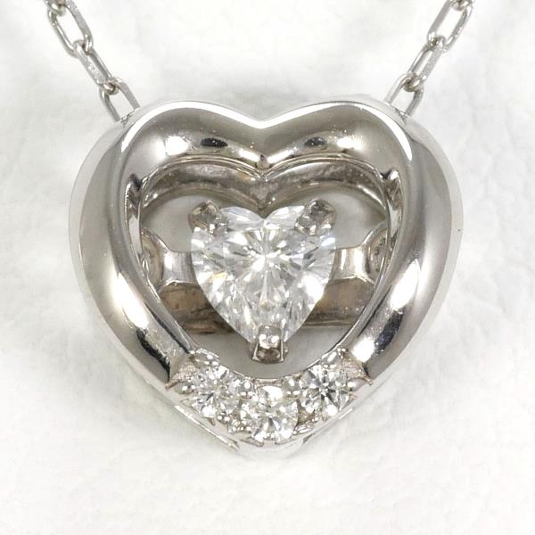 K10 White Gold Diamond Necklace in Excellent Condition