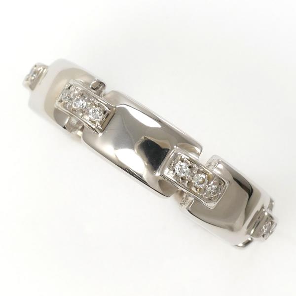 Vendome Aoyama K18WG Diamond Ring Size 11