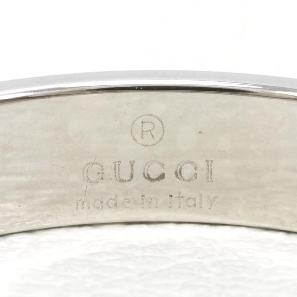 Gucci Icon K18 White Gold Ring Size 19 in Excellent Condition