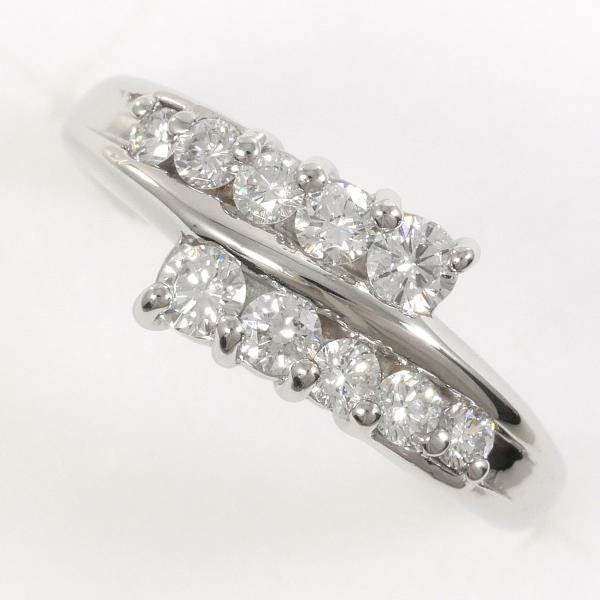 PT900 Platinum Diamond Ring 8.5 in Excellent Condition