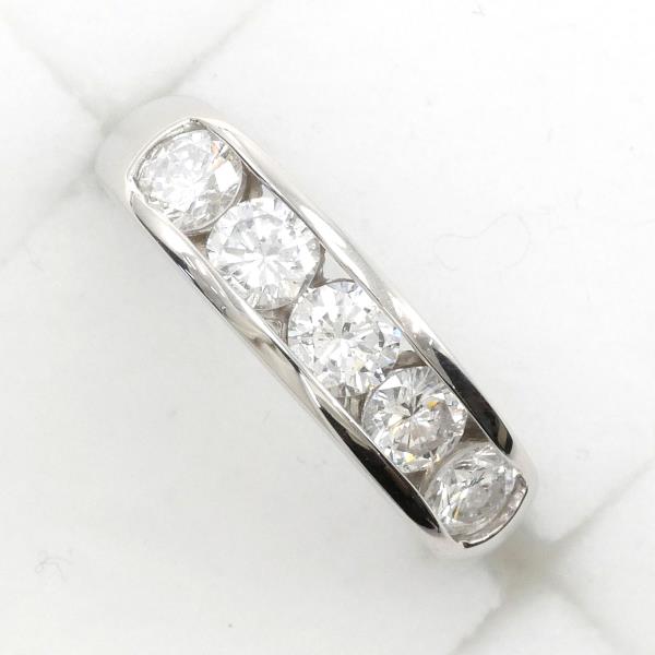 PT850 Platinum Diamond Ring 7.5