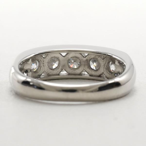 PT850 Platinum Diamond Ring 7.5