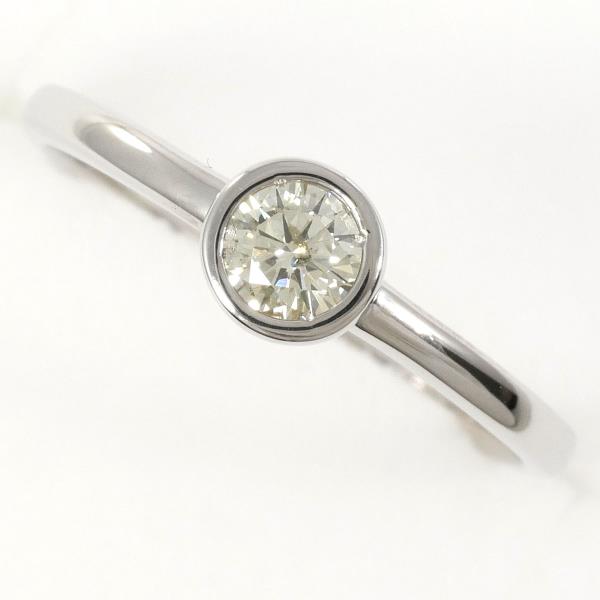 PT900 Platinum Ring with Yellow Sapphire, Size 10 in Excellent Condition