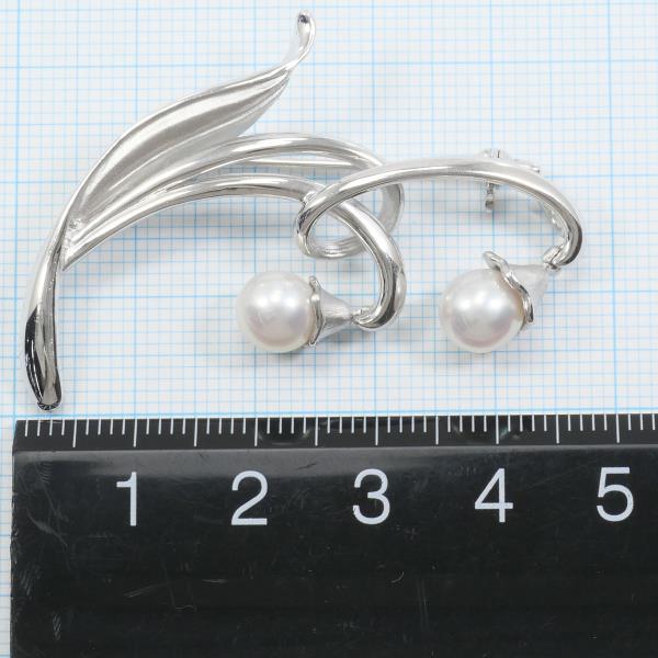 Silver Pearl Brooch Jewelry in Great Condition