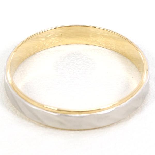 Renoma PT900 Platinum K18 Yellow Gold Ring Size 18 in Excellent Condition