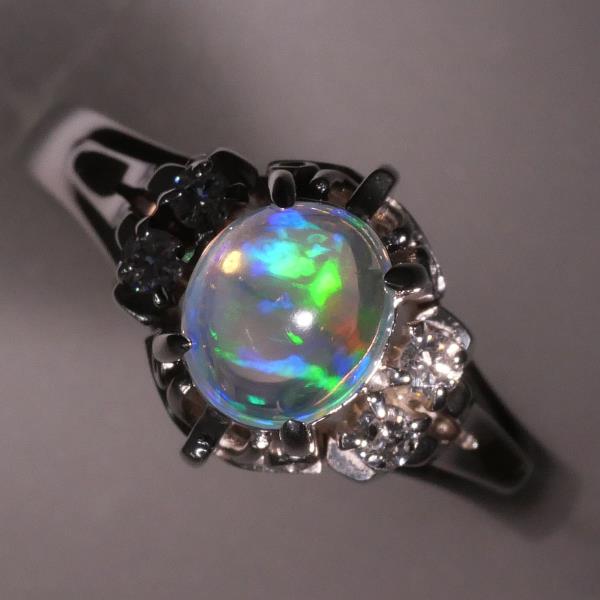 PT900 Platinum Opal Ring 9.5 in Excellent Condition