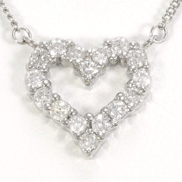 PT900 PT850 Platinum Diamond Necklace in Excellent Condition