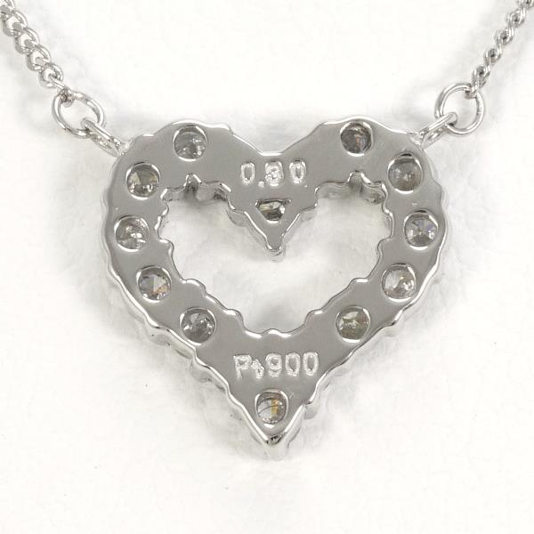 PT900 PT850 Platinum Diamond Necklace in Excellent Condition