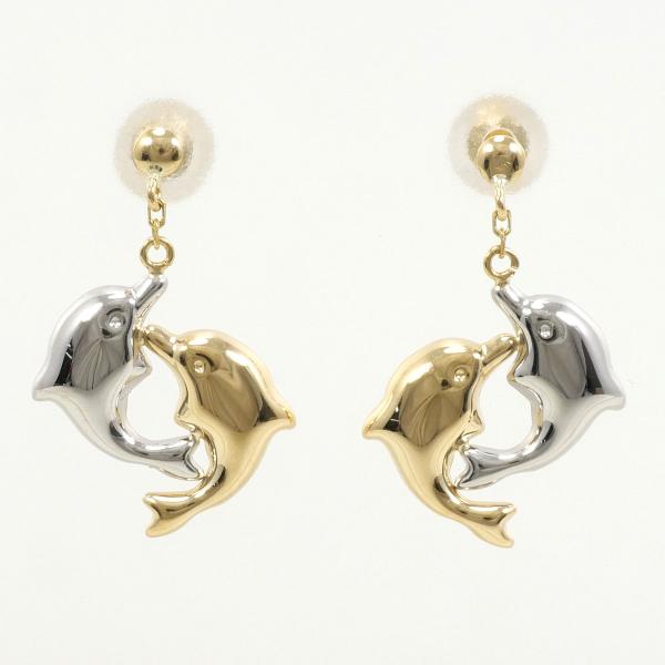 PT850 Platinum K18 Yellow Gold Earrings