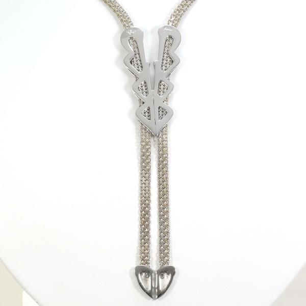 PT900 Platinum K18 White Gold Diamond Necklace in Great Condition