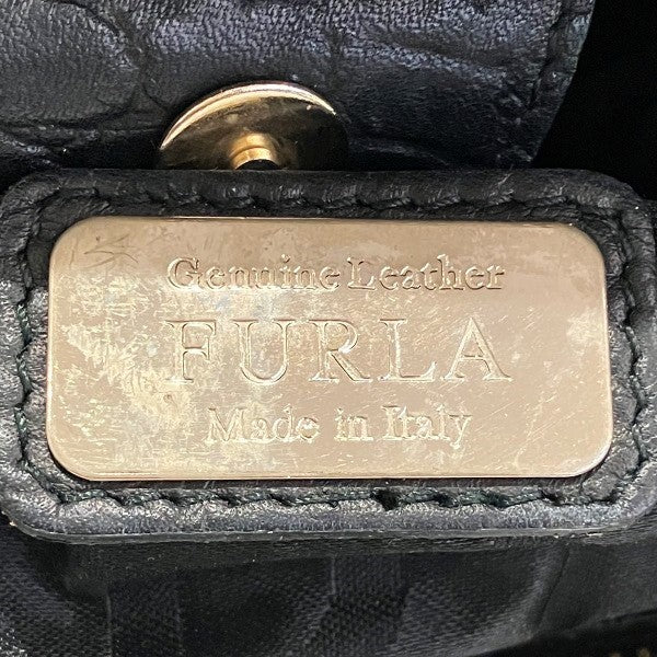 Furla Lotus Leather Tote Bag in Good Condition