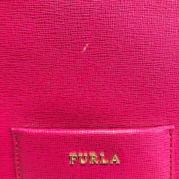 Furla Leather Bicolor 2WAY Shoulder Bag Clutch in Good Condition