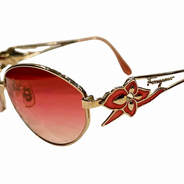 Salvatore Ferragamo 1181B Flower Sunglasses in Good Condition