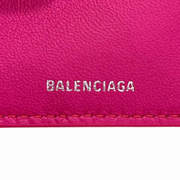 Balenciaga Leather Cash Mini Compact Wallet 593813 in Great Condition