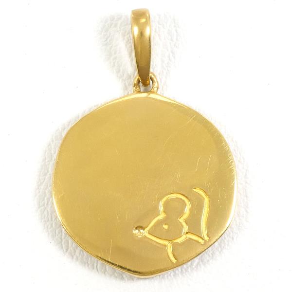 K24 Yellow Gold Pendant Top in Excellent Condition