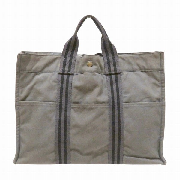 Hermes Canvas Fourre-Tout MM Tote Bag