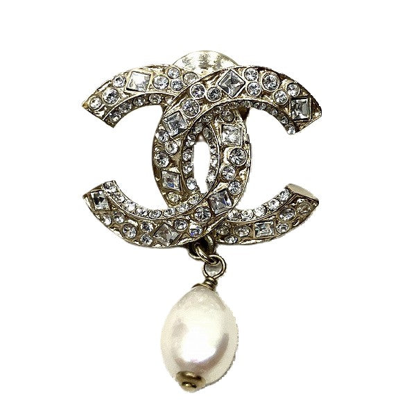 Chanel Coco Mark Stone Pearl Brooch