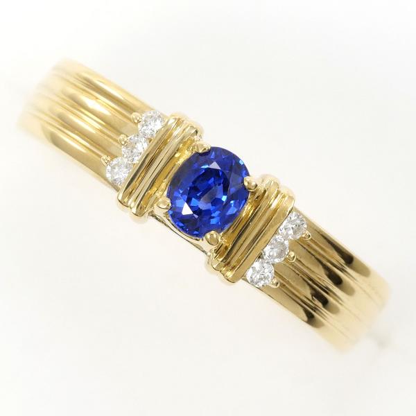 K18 Yellow Gold Sapphire Ring