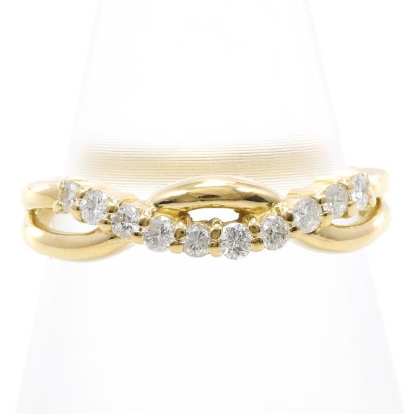 K18 Yellow Gold Diamond Ring 8