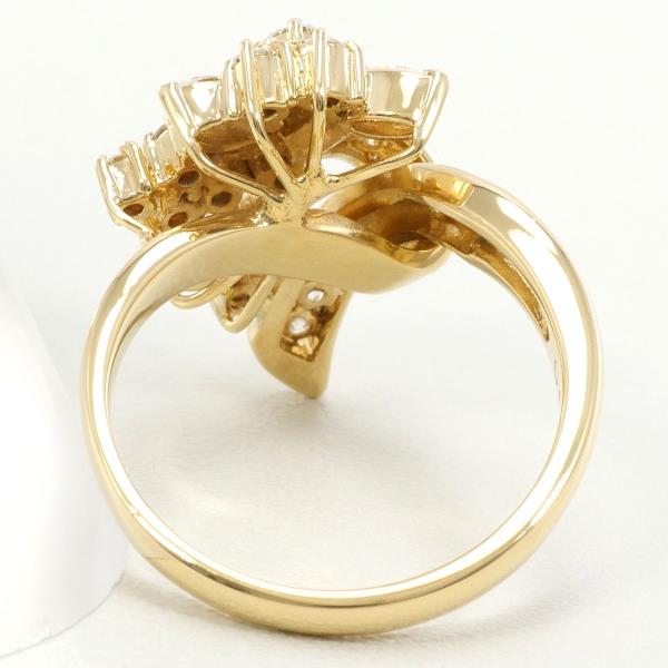 K18 Yellow Gold Diamond Ring 12