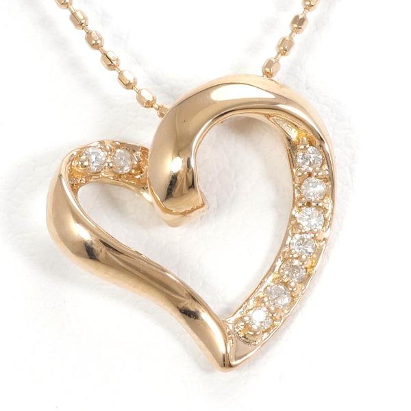 K18 Pink Gold Diamond Necklace