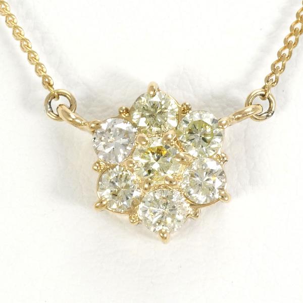 K18 Yellow Gold Necklace with Yellow Sapphire