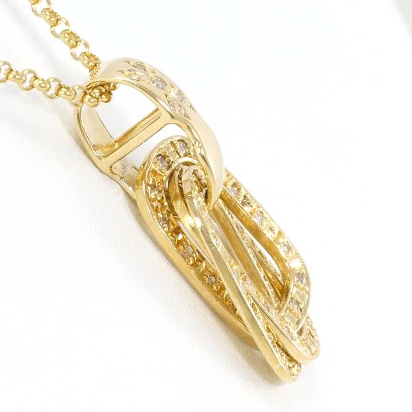 K18 Yellow Gold Diamond Necklace 0.35ct