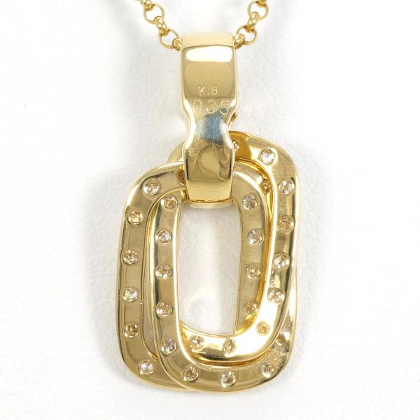 K18 Yellow Gold Diamond Necklace 0.35ct