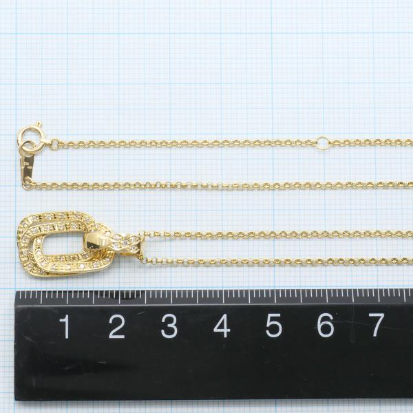 K18 Yellow Gold Diamond Necklace 0.35ct