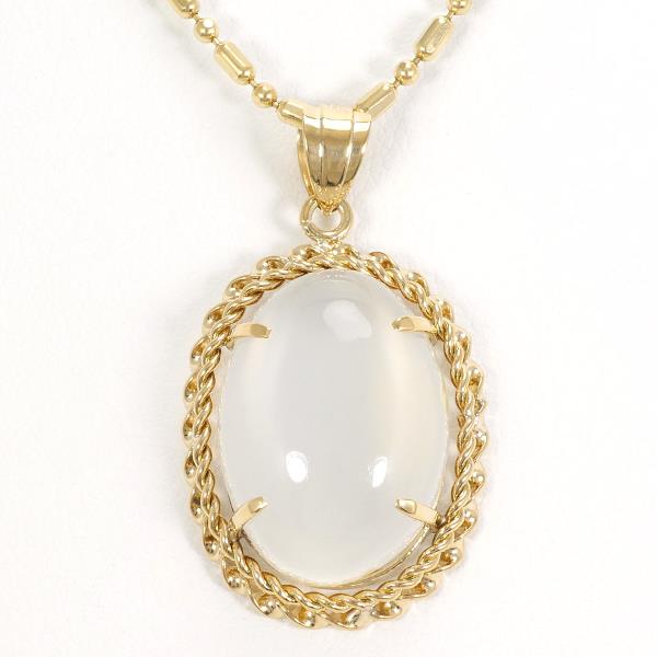 K18 Yellow Gold Moonstone Necklace in Excellent Condition