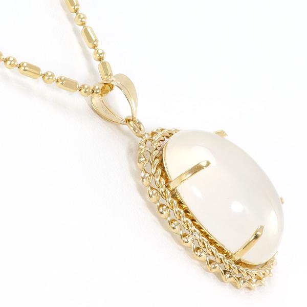 K18 Yellow Gold Moonstone Necklace in Excellent Condition