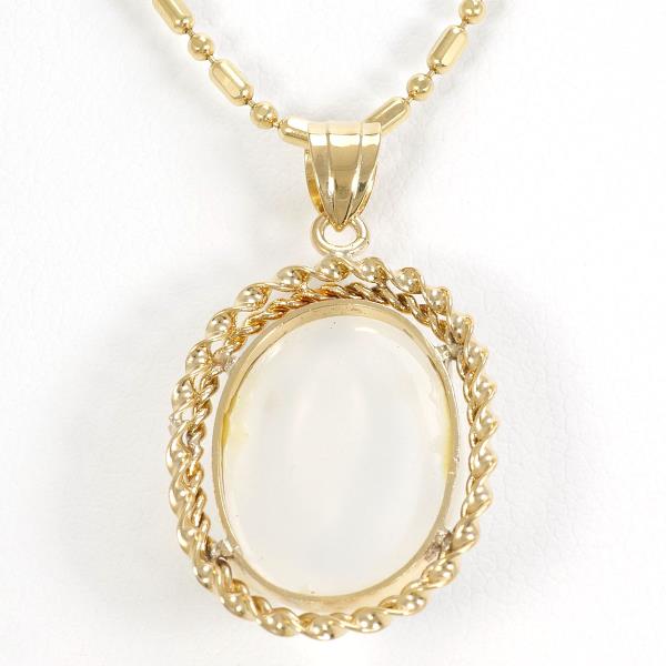 K18 Yellow Gold Moonstone Necklace in Excellent Condition