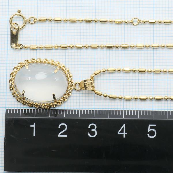 K18 Yellow Gold Moonstone Necklace in Excellent Condition