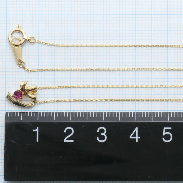 K18 Yellow Gold Ruby Necklace