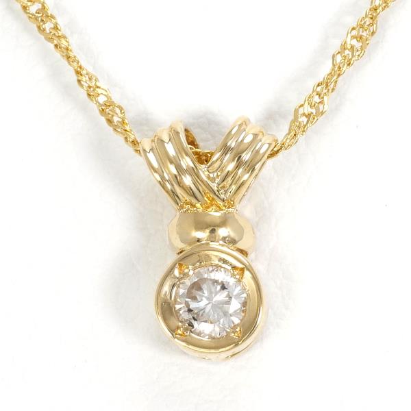 K18 Yellow Gold Diamond Necklace 0.12ct