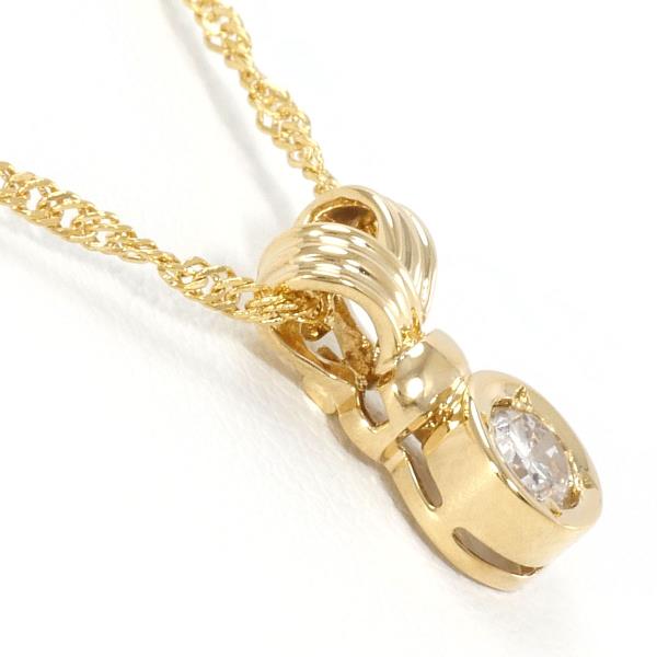 K18 Yellow Gold Diamond Necklace 0.12ct