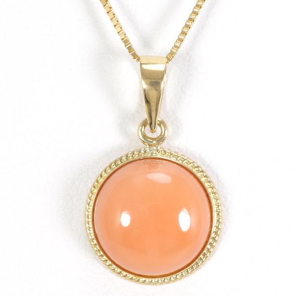 18K Yellow Gold Coral Necklace