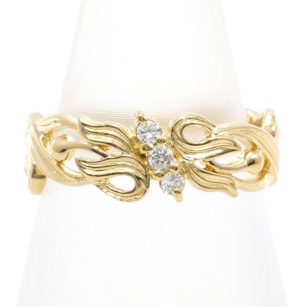 K18 Yellow Gold Diamond Ring 6