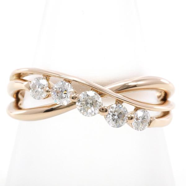 K18 Pink Gold Diamond Ring 15