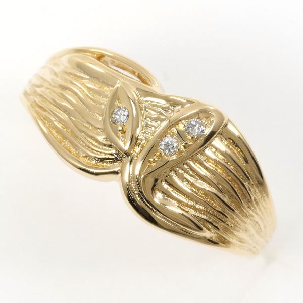 K18 Yellow Gold Diamond Ring 18