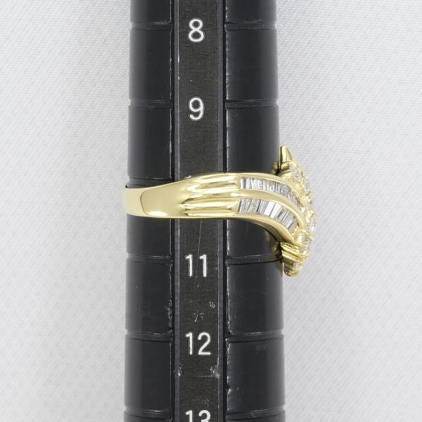 K18 Yellow Gold Diamond Ring 10 Size 1.10ct in Excellent Condition