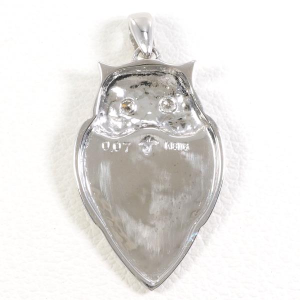 K18 White Gold Diamond Pendant Top in Pristine Condition