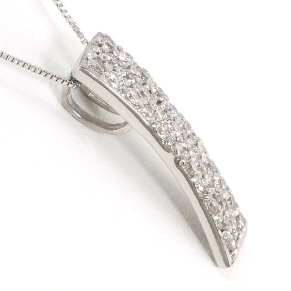 K18 White Gold Diamond Necklace