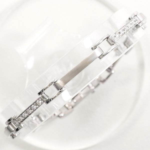 K18 White Gold Diamond Bracelet 18cm in Great Condition