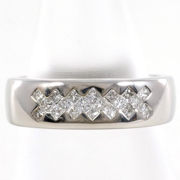 K18 White Gold Diamond Ring 10